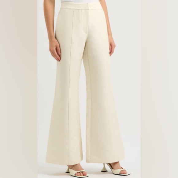 CLEA Women's Maverick Wide-Leg Cotton-blend Trousers, Size Medium - Picture 1 of 9